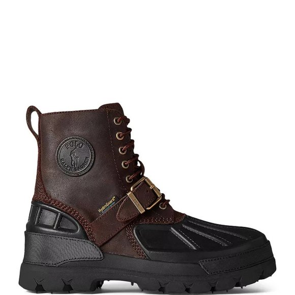 POLO by Ralph Lauren Men's Oslo Waterproof Brown Leather Boots -11.5D-New in Box - Picture 12 of 16